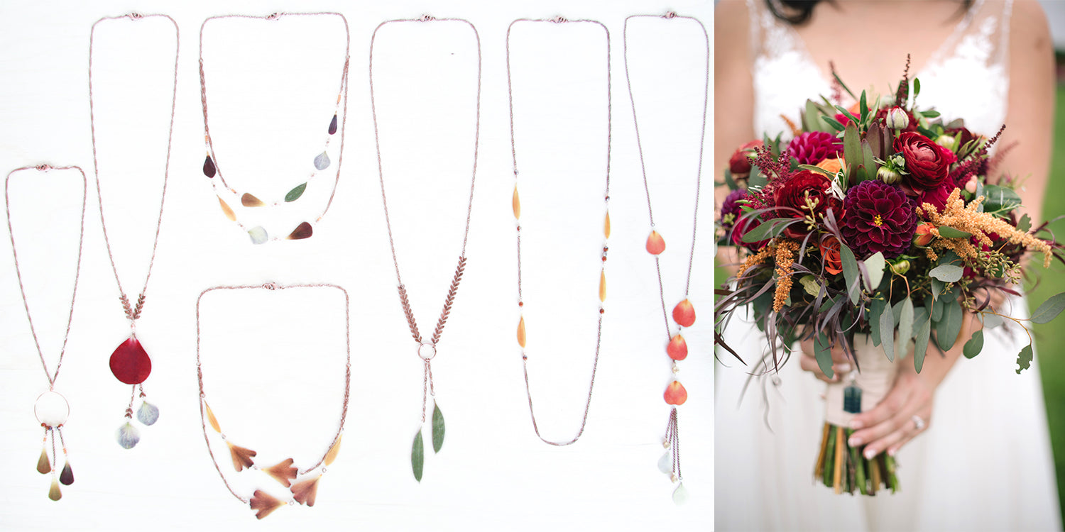 2018 before + after: wedding flowers transformed into jewelry