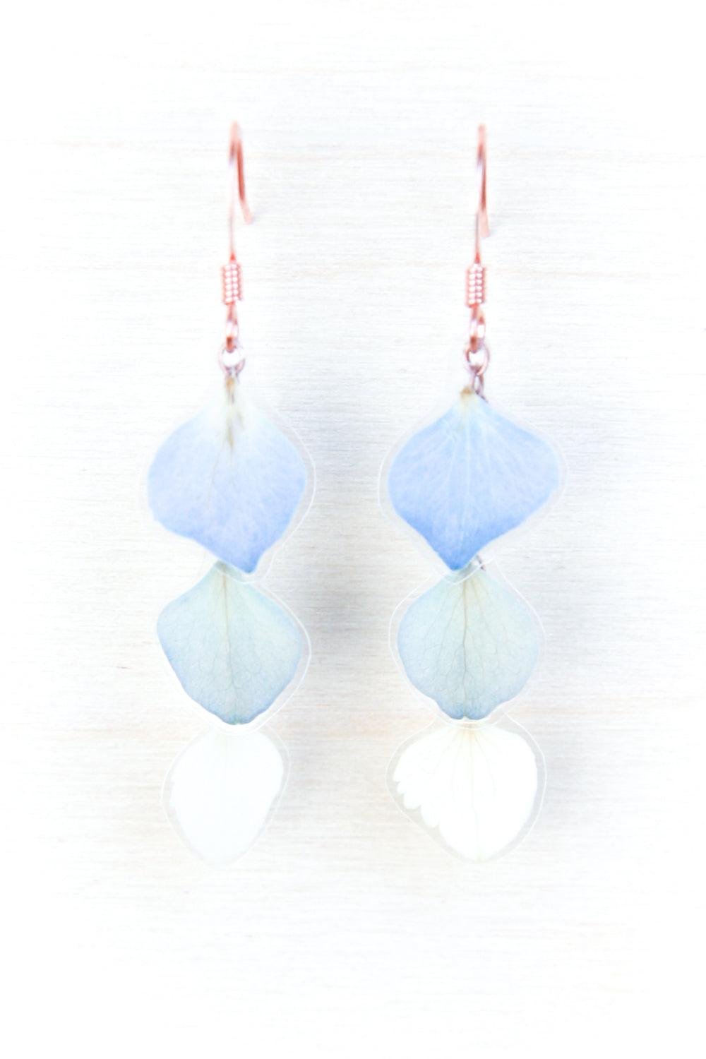 Blue Ombré Hydrangea Cascade Earrings