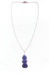 Purple Ranunculus Layered Necklace