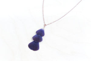 Purple Ranunculus Layered Necklace
