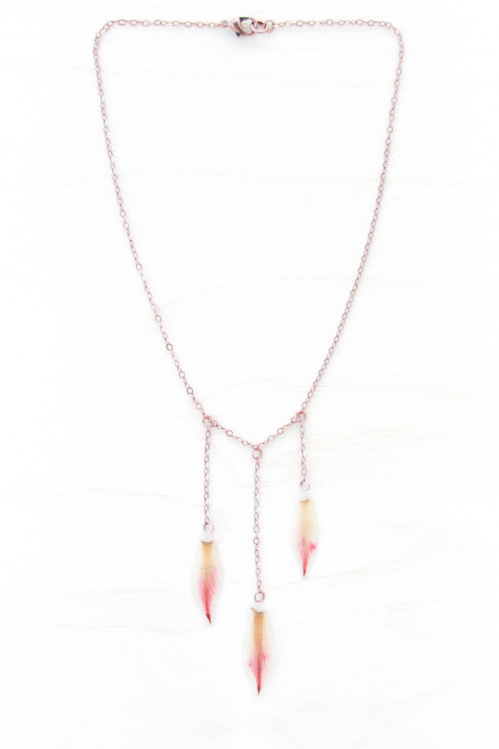 Pink Blushing Bride Protea Bib Necklace